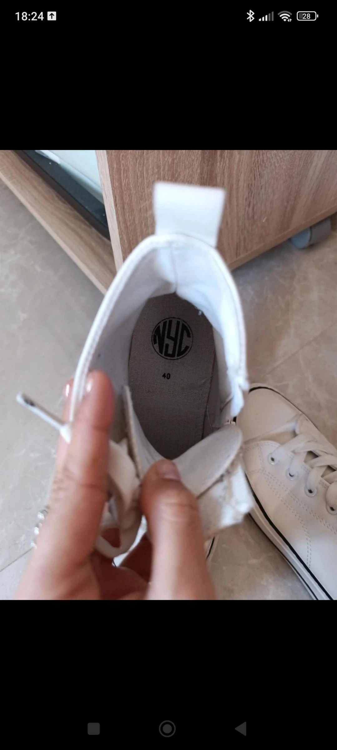 Tênis bota branco tamanho 40 – photo 4